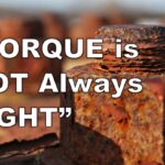 "torque is not always tight" quote on the image of a rusting structural component