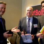 three SmartBolts employees at the Off Shore Wind Energy Forum