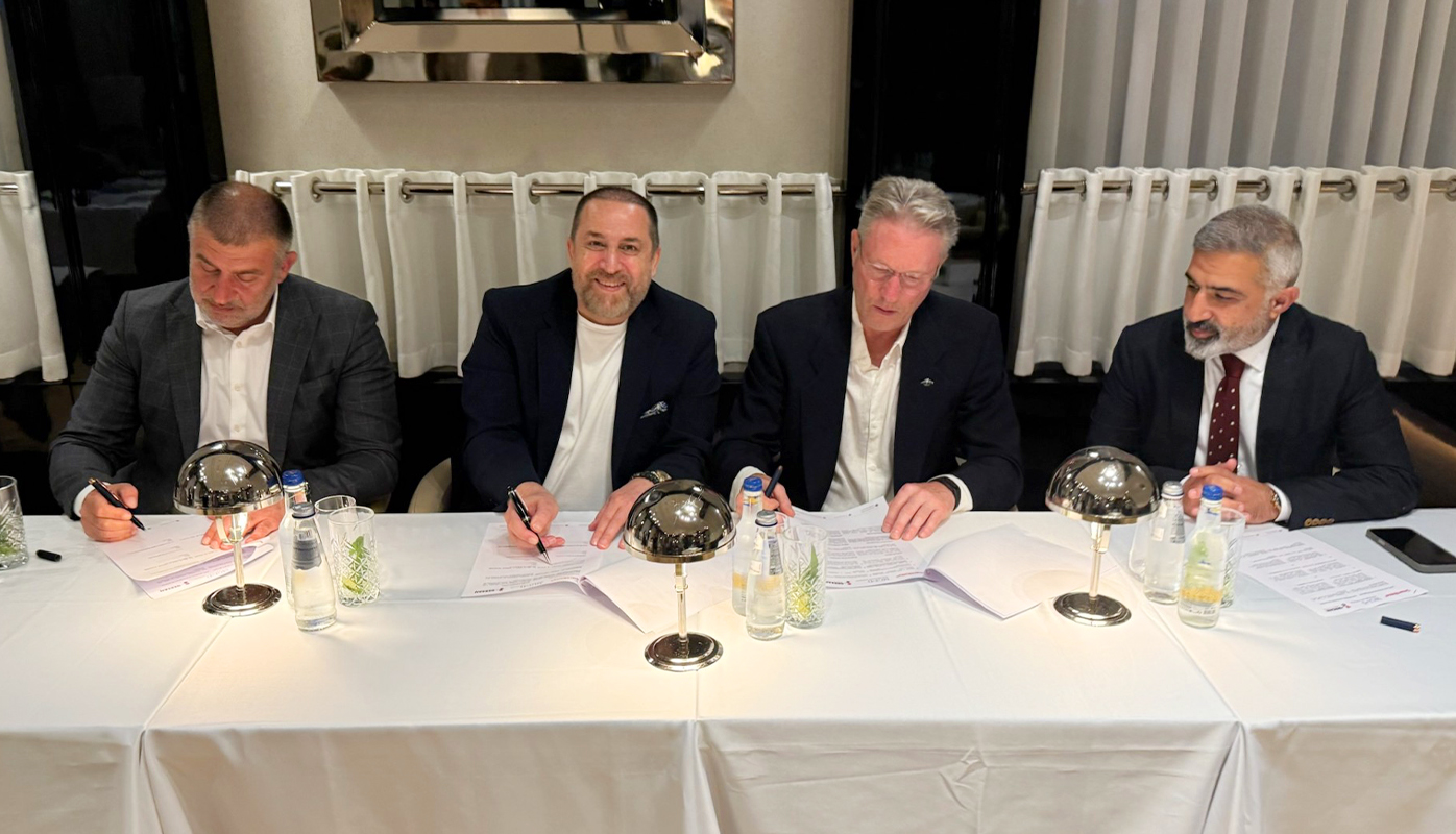 SmartBolts CEO Charles Popenoe and representatives from GERSAN and MGF Development sign a Non-Binding Statement of Intent to explore strategic global opportunities.