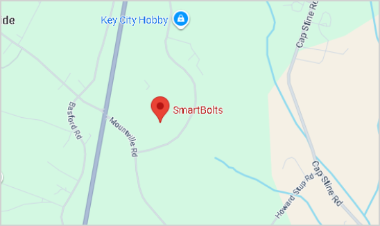 Map showing the SmartBolts location.